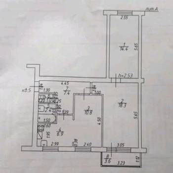 Продается 3-х комнатная квартира, 65 м²