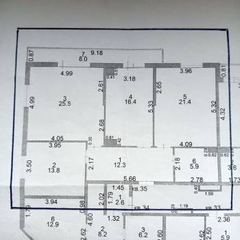 Продается 3-х комнатная квартира, 105 м²