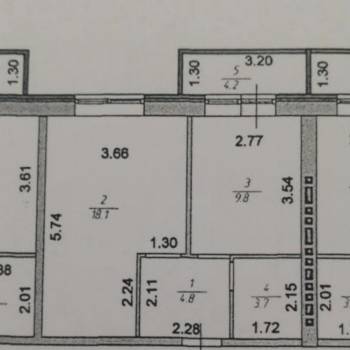 Продается 1-комнатная квартира, 36,4 м²