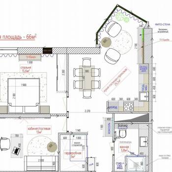Сдается 2-х комнатная квартира, 67 м²