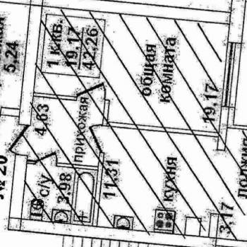 Продается 1-комнатная квартира, 42,4 м²