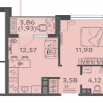 Сдается 1-комнатная квартира, 31 м²