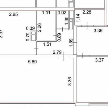 Продается 2-х комнатная квартира, 59,3 м²