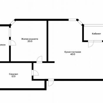 Продается 2-х комнатная квартира, 83 м²