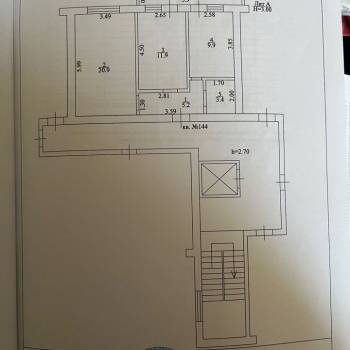 Продается 2-х комнатная квартира, 51,3 м²