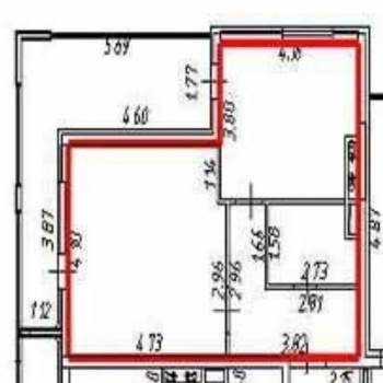 Продается 1-комнатная квартира, 42,1 м²
