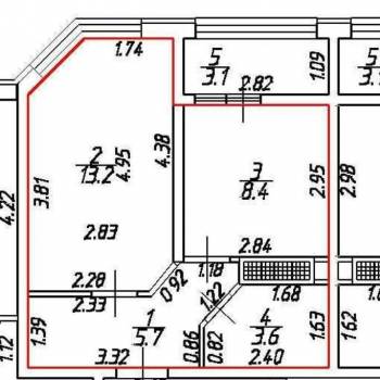 Продается 1-комнатная квартира, 40 м²