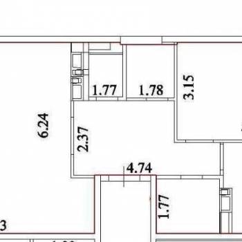 Продается 3-х комнатная квартира, 76 м²