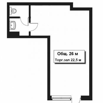 Сдается Нежилое помещение, 26 м²