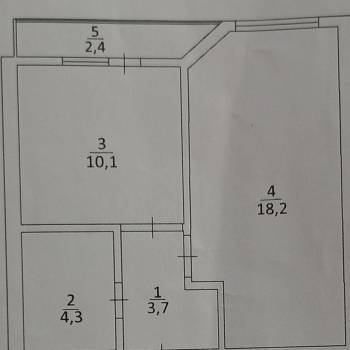Продается 1-комнатная квартира, 36,3 м²