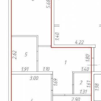Продается 2-х комнатная квартира, 60,7 м²