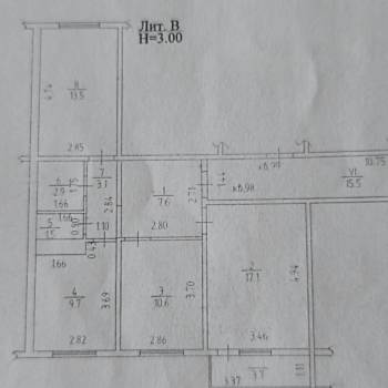 Продается 3-х комнатная квартира, 66 м²