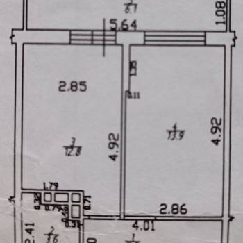 Сдается 1-комнатная квартира, 36 м²