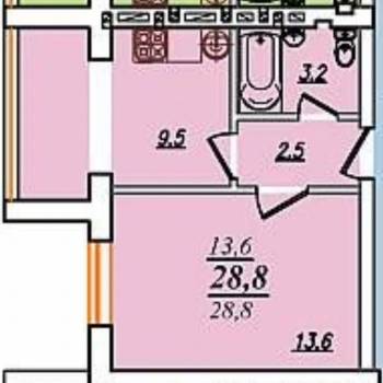 Сдается 1-комнатная квартира, 33 м²