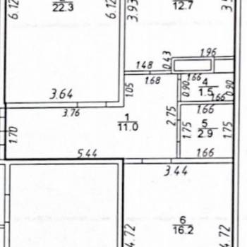 Продается 1-комнатная квартира, 66,6 м²