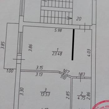 Сдается 2-х комнатная квартира, 42 м²
