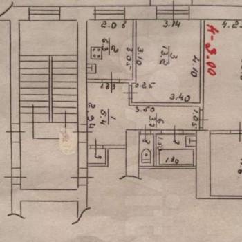 Продается 3-х комнатная квартира, 68,8 м²