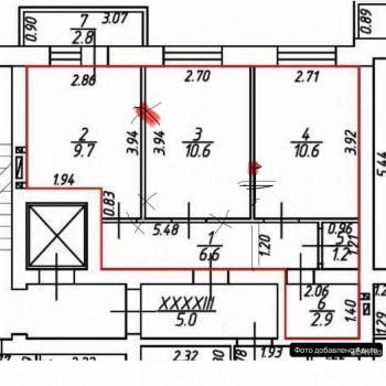 Продается 1-комнатная квартира, 41,6 м²