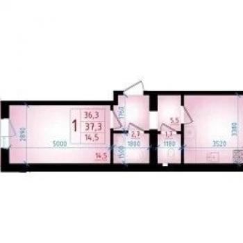 Продается 1-комнатная квартира, 40 м²