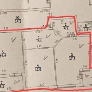 Продается 2-х комнатная квартира, 57,6 м²