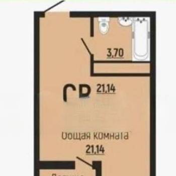 Продается 1-комнатная квартира, 26 м²