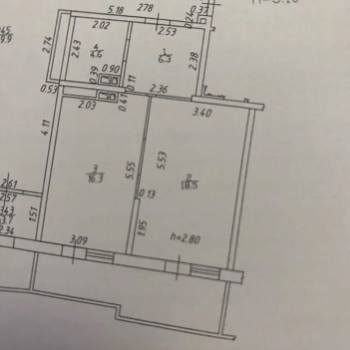 Продается 1-комнатная квартира, 56,9 м²