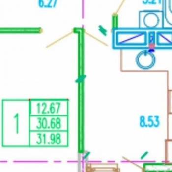 Продается 1-комнатная квартира, 32 м²