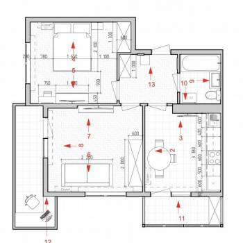 Сдается 2-х комнатная квартира, 53 м²