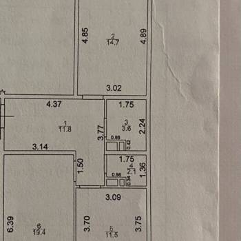 Продается 2-х комнатная квартира, 63,1 м²