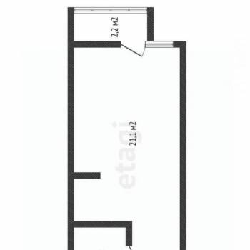 Сдается 1-комнатная квартира, 23 м²