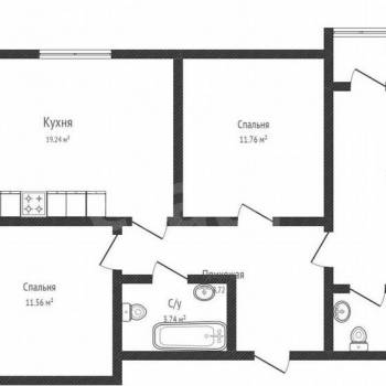 Продается 3-х комнатная квартира, 73,1 м²