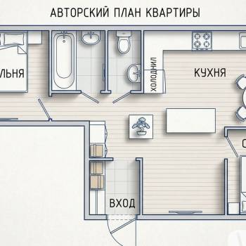 Продается 2-х комнатная квартира, 51,4 м²