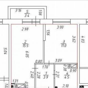 Сдается 1-комнатная квартира, 39 м²