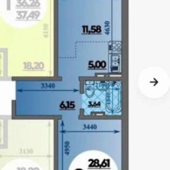 Сдается 1-комнатная квартира, 47 м²