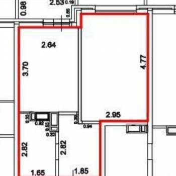 Продается 1-комнатная квартира, 33 м²