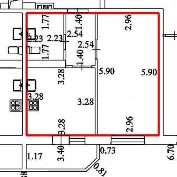 Продается 1-комнатная квартира, 35 м²