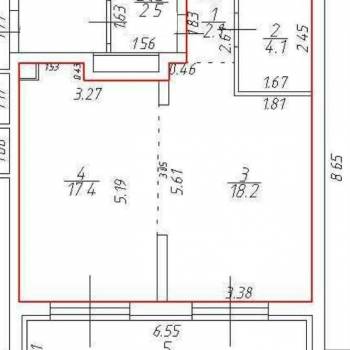 Продается 1-комнатная квартира, 44 м²