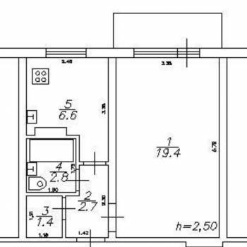 Продается 1-комнатная квартира, 36 м²
