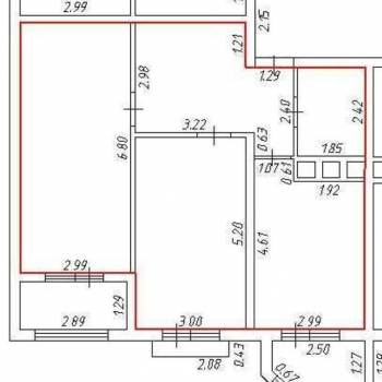 Продается 2-х комнатная квартира, 71,4 м²