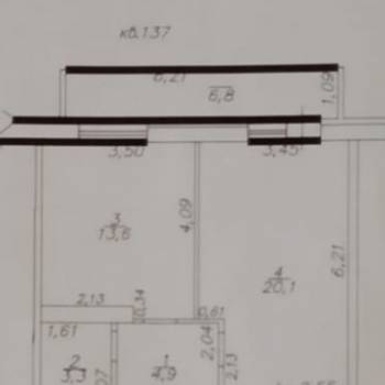 Продается 1-комнатная квартира, 41,9 м²