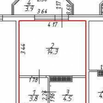 Продается 1-комнатная квартира, 23 м²