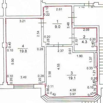 Продается 1-комнатная квартира, 52,2 м²