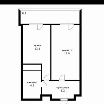 Сдается 1-комнатная квартира, 42 м²