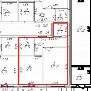 Продается 1-комнатная квартира, 33,4 м²