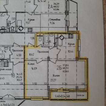 Продается 2-х комнатная квартира, 62,6 м²