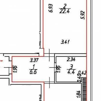 Продается 1-комнатная квартира, 48 м²