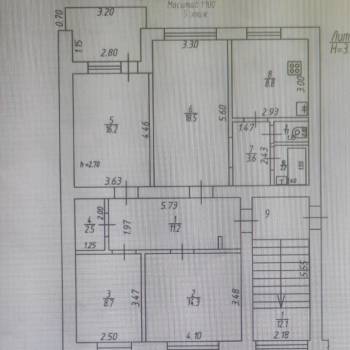 Продается Многокомнатная квартира, 87,1 м²