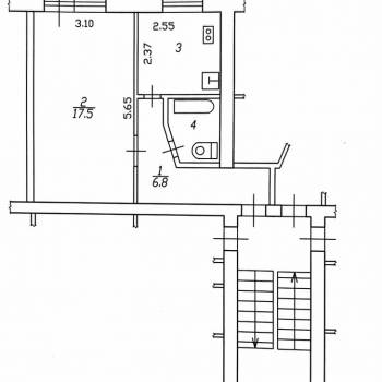Продается 1-комнатная квартира, 33 м²
