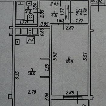 Продается 1-комнатная квартира, 44,2 м²