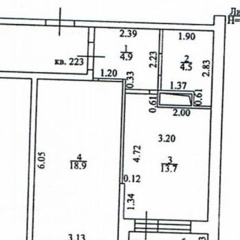 Сдается 1-комнатная квартира, 46 м²